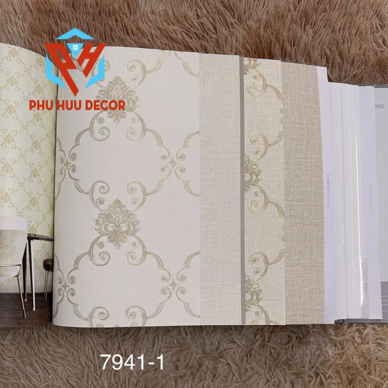 giấy dán tường phòng khách Hàn Quốc