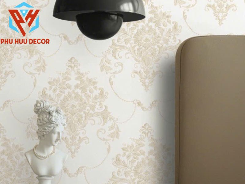 mẫu giấy dán tường Hàn Quốc đẹp họa tiết baroque